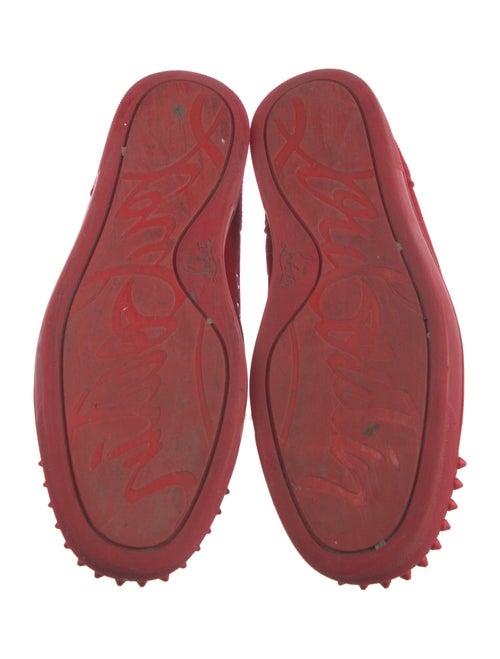 Christian Louboutin Spike Accents Suede Sneakers