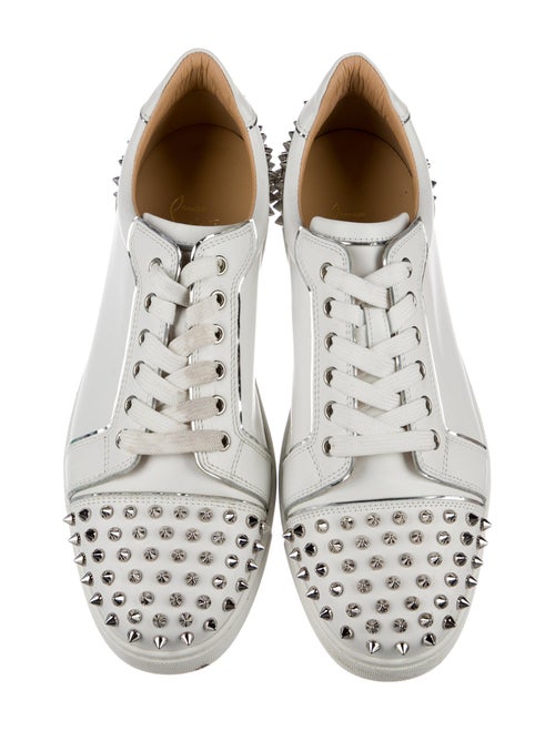 Christian Louboutin Spike Accents Leather Sneakers