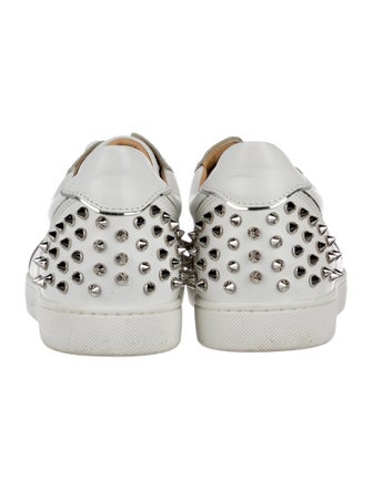 Christian Louboutin Spike Accents Leather Sneakers