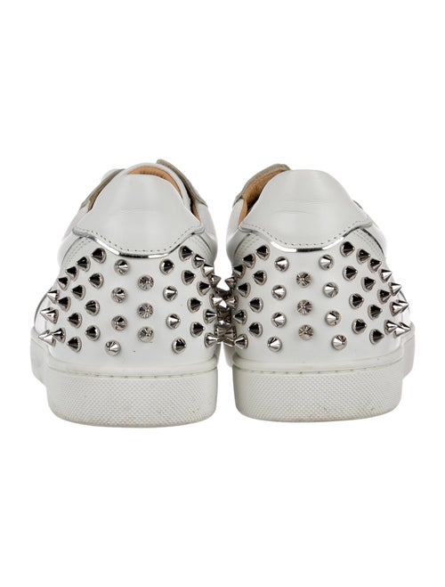 Christian Louboutin Spike Accents Leather Sneakers