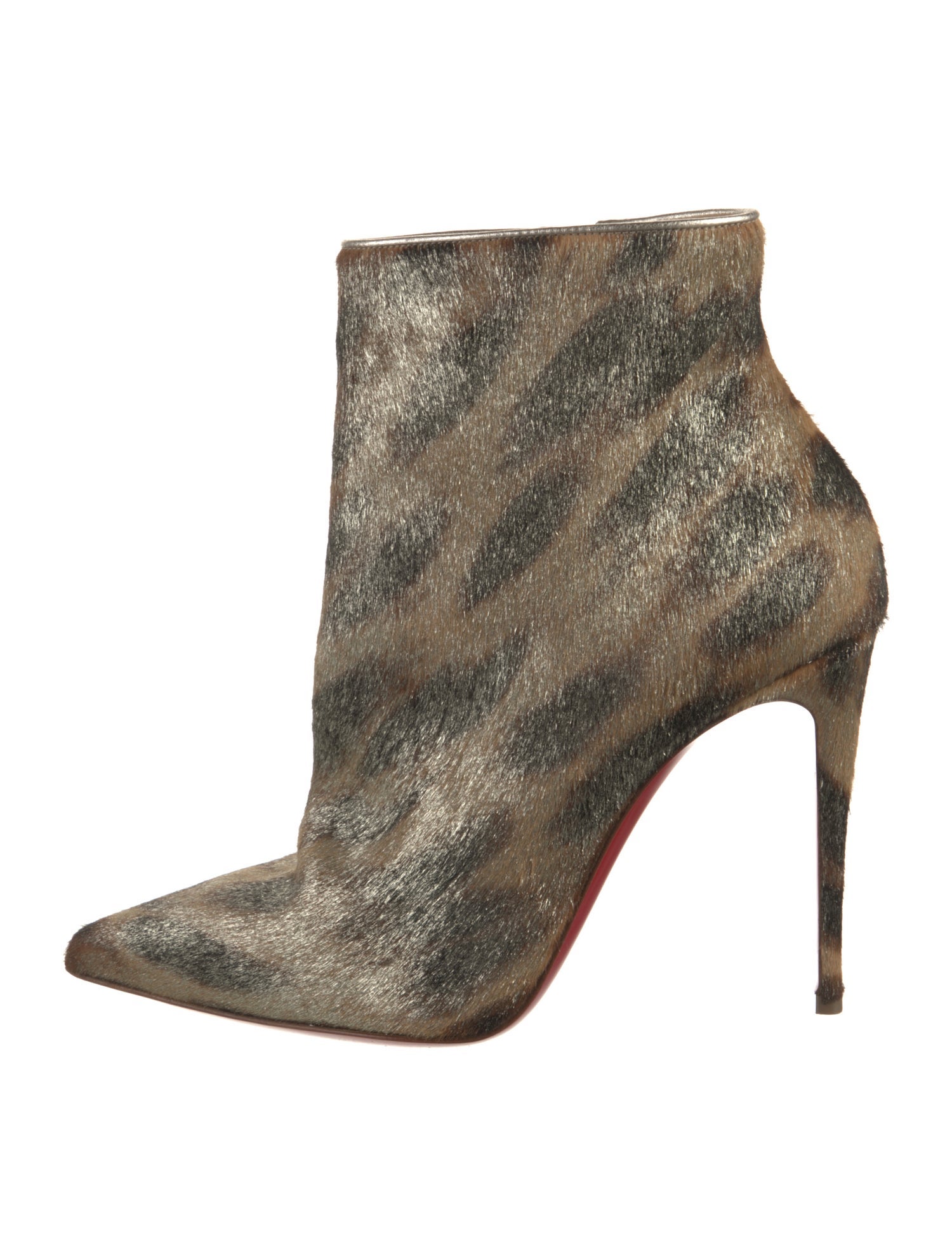 Christian Louboutin Ponyhair Animal Print Boots