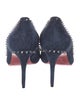 Christian Louboutin Spike Accents Suede Pumps