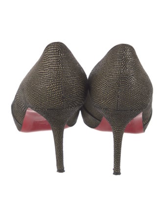 Christian Louboutin Leather Leather Trim Embellishment Pumps