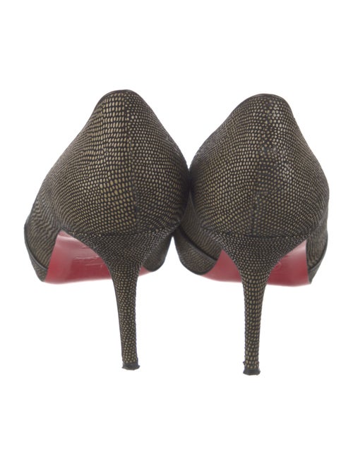 Christian Louboutin Leather Leather Trim Embellishment Pumps