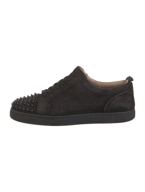 Christian Louboutin Spike Accents Suede Sneakers
