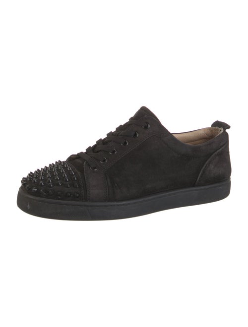 Christian Louboutin Spike Accents Suede Sneakers