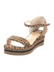 Christian Louboutin Spike Accents Suede Espadrilles