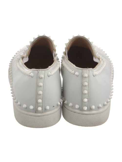 Christian Louboutin Spike Accents Leather Sneakers