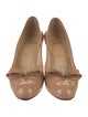 Christian Louboutin Patent Leather Bow Accents Pumps