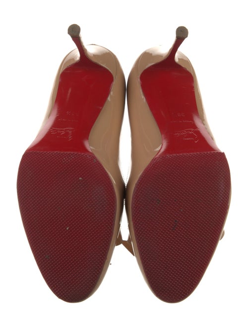 Christian Louboutin Patent Leather Bow Accents Pumps
