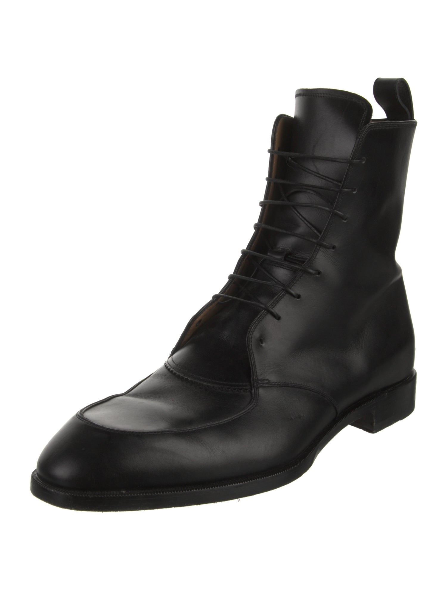 Christian Louboutin Leather Combat Boots