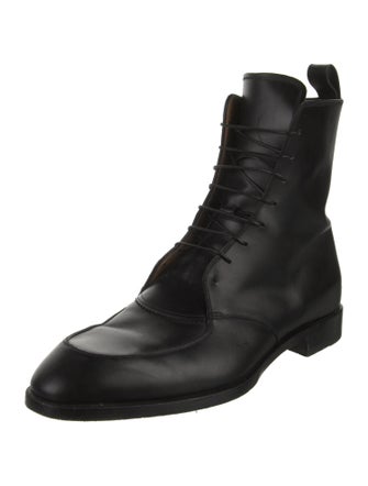 Christian Louboutin Leather Combat Boots