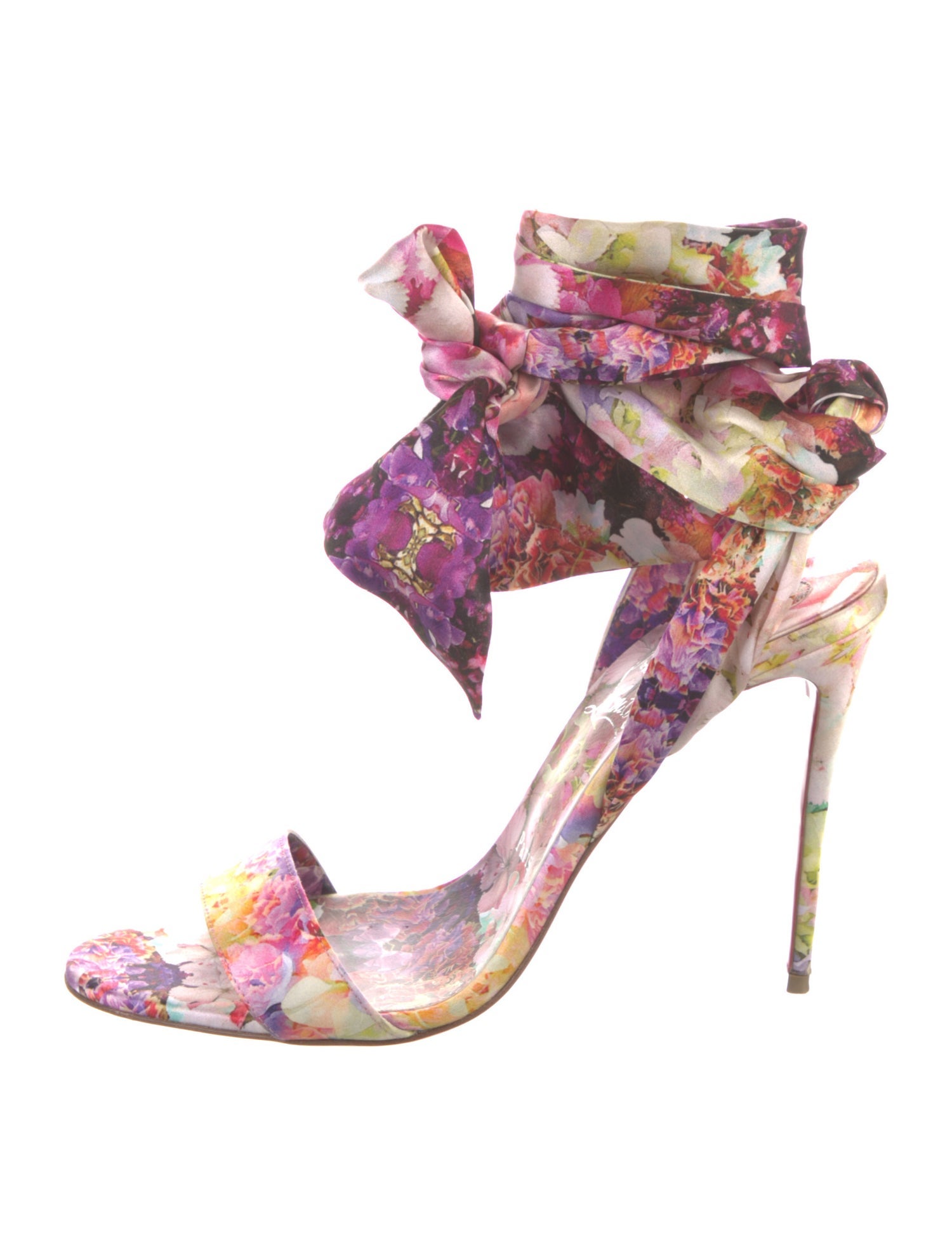 Christian Louboutin Floral Print Sandals