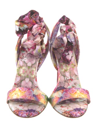 Christian Louboutin Floral Print Sandals