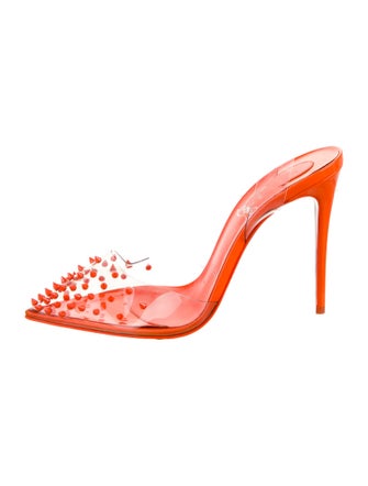 Christian Louboutin Spike Accents PVC Mules