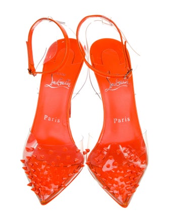 Christian Louboutin Spike Accents PVC Mules