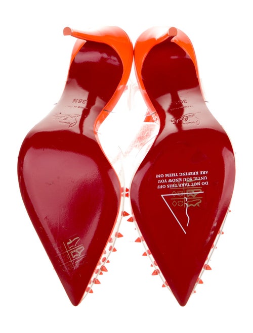 Christian Louboutin Spike Accents PVC Mules