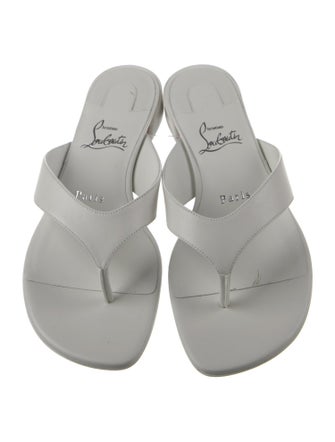 Christian Louboutin Leather Slides