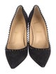 Christian Louboutin Spike Accents Suede Pumps