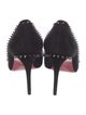 Christian Louboutin Spike Accents Suede Pumps