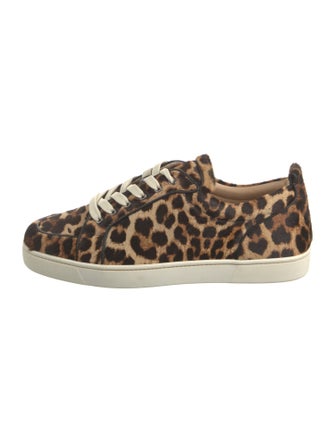 Christian Louboutin Ponyhair Animal Print Sneakers