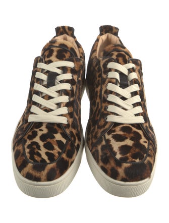 Christian Louboutin Ponyhair Animal Print Sneakers