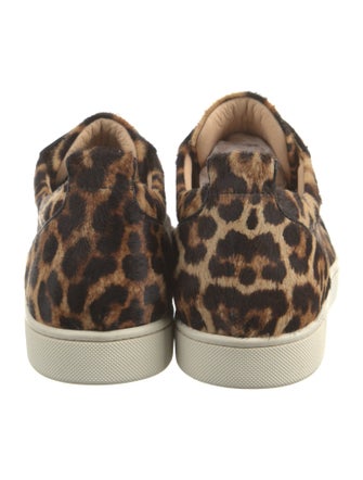 Christian Louboutin Ponyhair Animal Print Sneakers