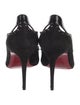 Christian Louboutin Spike Accents Suede Pumps