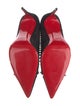 Christian Louboutin Spike Accents Suede Pumps