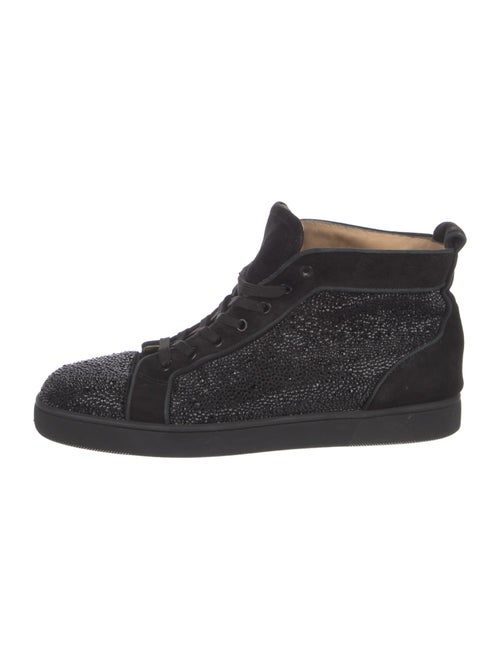 Christian Louboutin Suede Crystal Embellishments Sneakers