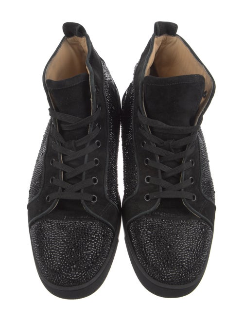 Christian Louboutin Suede Crystal Embellishments Sneakers