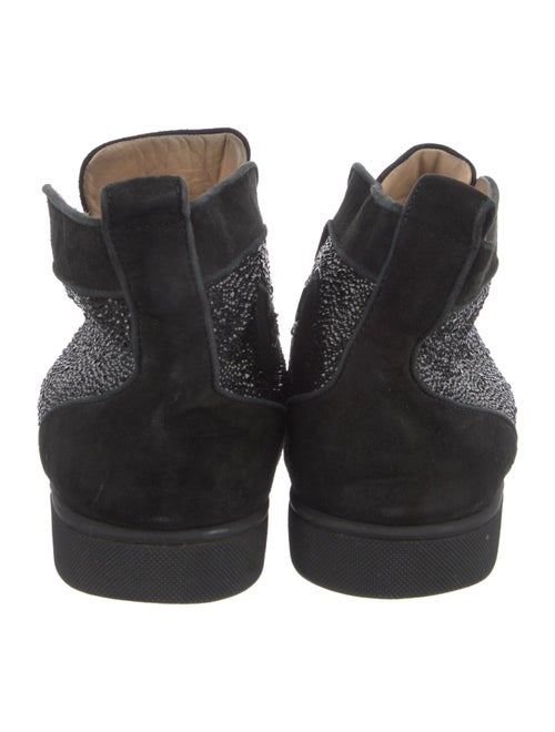 Christian Louboutin Suede Crystal Embellishments Sneakers