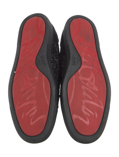 Christian Louboutin Suede Crystal Embellishments Sneakers