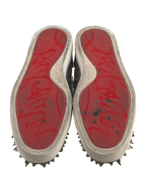 Christian Louboutin Spike Accents Glitter Oxfords