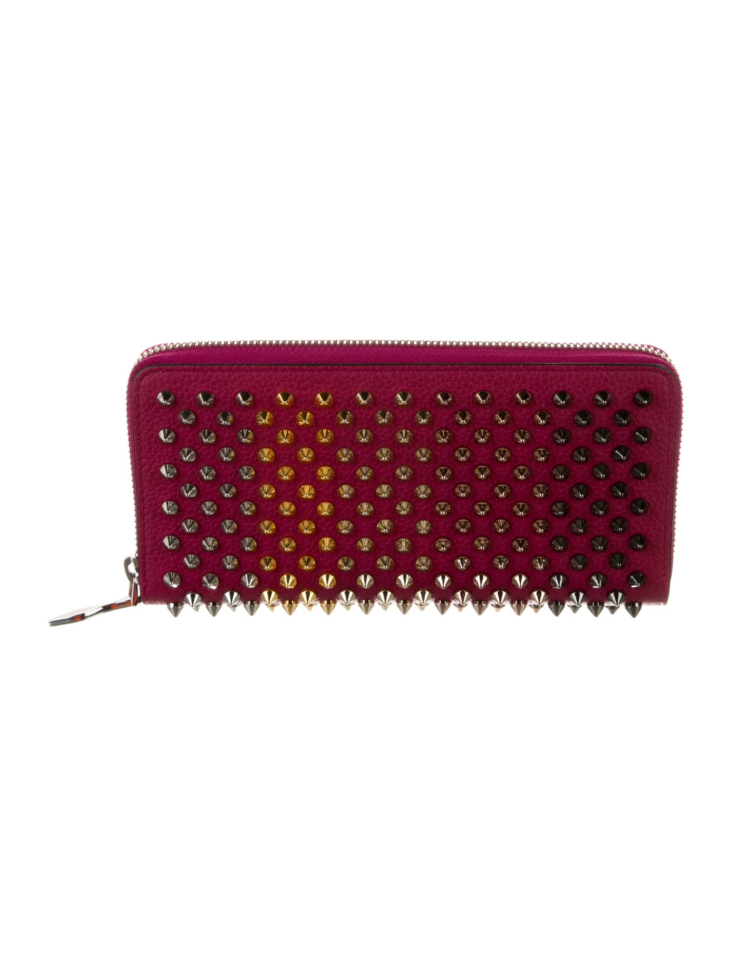 Christian Louboutin Spike Accents Leather Wallet