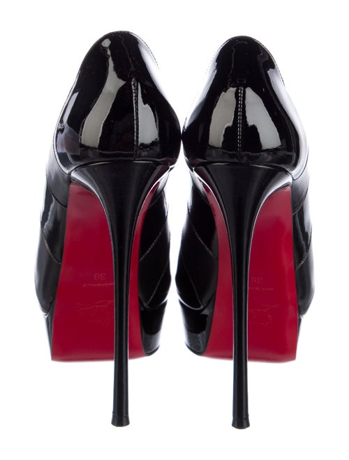 Christian Louboutin Patent Leather Scalloped Accent Pumps