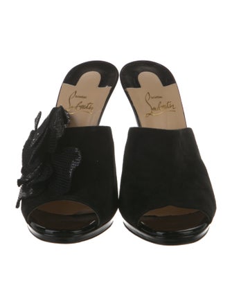 Christian Louboutin Suede Slides