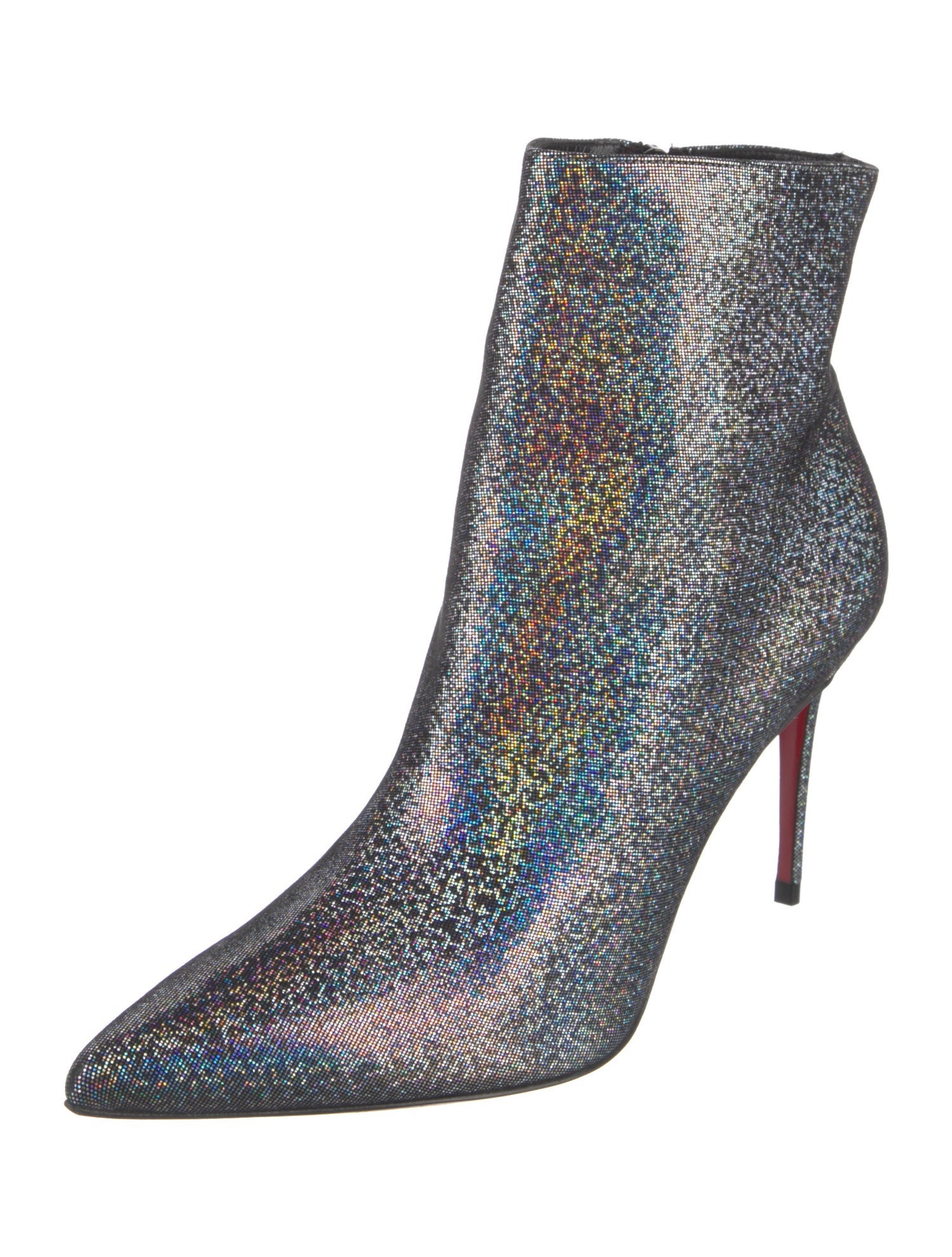 Christian Louboutin Patterned Glitter Accents Boots