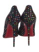 Christian Louboutin Suede Printed D'Orsay Pumps