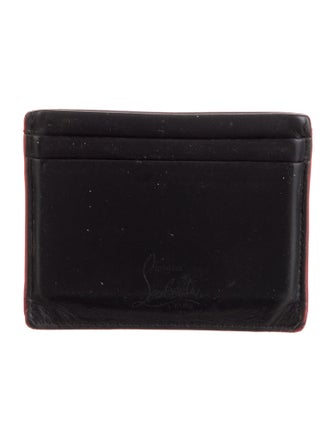 Christian Louboutin Spike Accents Leather Compact Wallet