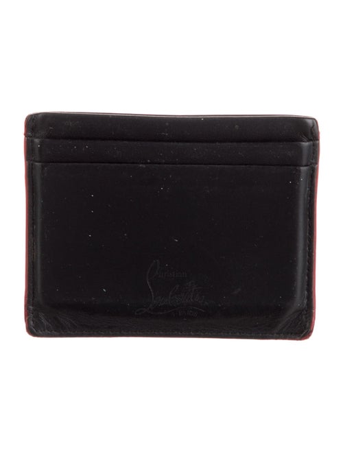 Christian Louboutin Spike Accents Leather Compact Wallet