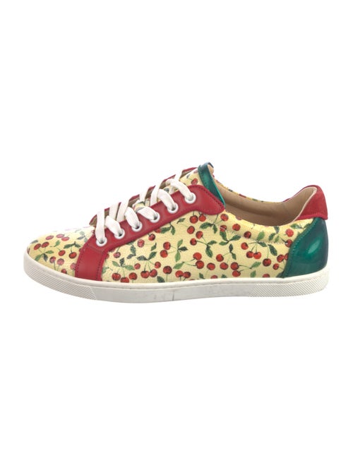 Christian Louboutin Leather Printed Sneakers