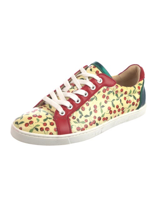 Christian Louboutin Leather Printed Sneakers