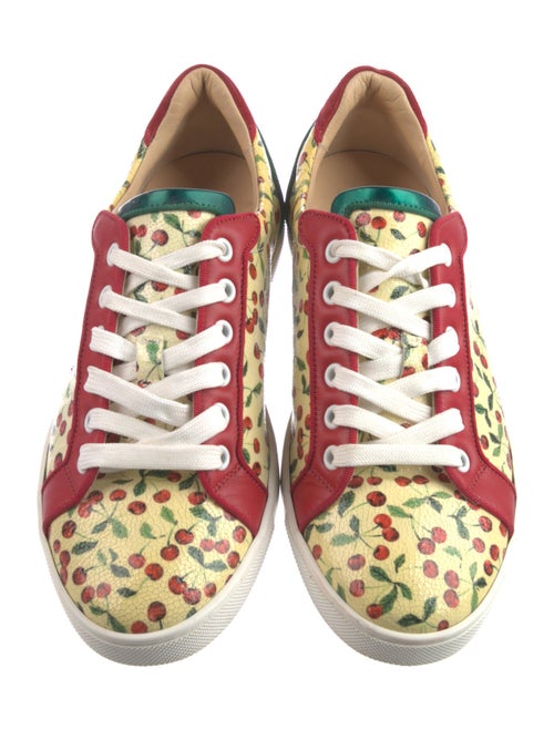 Christian Louboutin Leather Printed Sneakers