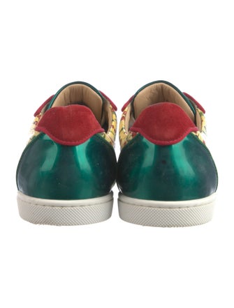 Christian Louboutin Leather Printed Sneakers