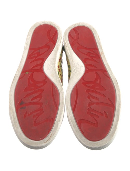 Christian Louboutin Leather Printed Sneakers