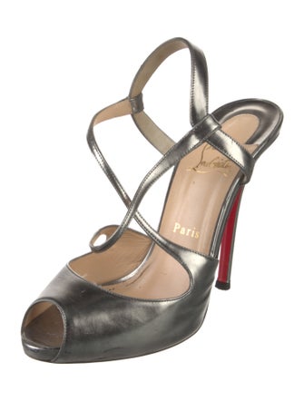 Christian Louboutin Leather T-Strap Pumps