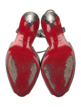 Christian Louboutin Leather T-Strap Pumps