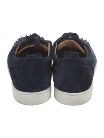 Christian Louboutin Spike Accents Suede Sneakers