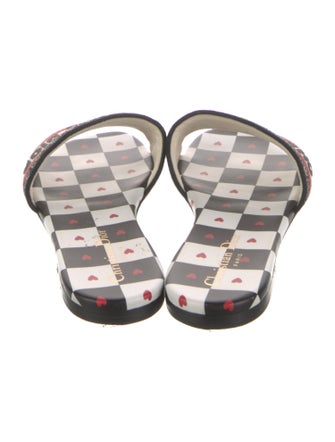 Christian Dior Leather Printed Mules